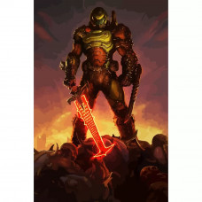 Картина по номерам Бруталити Doom 2 60x40 см