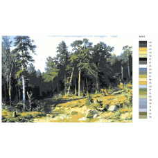 Живопись по номерам BRUSHES-PAINTS Сосновый бор