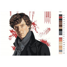 Живопись по номерам BRUSHES-PAINTS Сериал Шерлок Холмс. Бенедикт Камбербэтч - Шерлок Холмс Живопись по номерам BRUSHES-PAINTS Сериал Шерлок Холмс. Бенедикт Камбербэтч - Шерлок Холмс