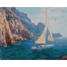Картина по номерам  Paintboy (Premium) У скалистого берега