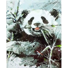 Картина по номерам Цветной Панда, 40x50