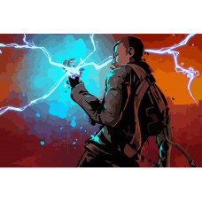 Картина по номерам Бруталити InFamous супергерой 5 см
