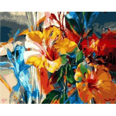 Картина по номерам Paintboy Яркие лилии, 40x50 см