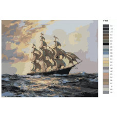 Живопись по номерам BRUSHES-PAINTS Монтегю Доусон - Парусник. Репродукция Живопись по номерам BRUSHES-PAINTS Монтегю Доусон - Парусник. Репродукция