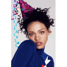 Картина по номерам Бруталити Rihanna 233 на холсте 60 x 40