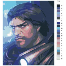 Картина по номерам BRUSHES-PAINTS StarCraft Джеймс Рейнор V172 40x50 см