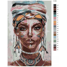 Картина по номерам BRUSHES-PAINTS Женская красота R-309 40x60 см