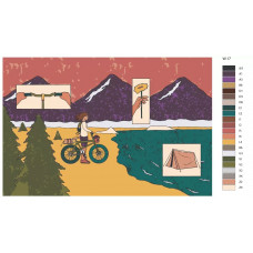 Живопись по номерам BRUSHES-PAINTS Отдыx на природе