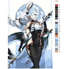 Картина по номерам BRUSHES-PAINTS Genshin Impact Геншин Импакт Шэнь Хэ S180 40x60 см Картина по номерам BRUSHES-PAINTS Genshin Impact Геншин Импакт Шэнь Хэ S180 40x60 см