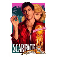 Живопись по номерам Бруталити Фильм Лицо со шрамом Scarface Тони Монтана - 6655 В Живопись по номерам Бруталити Фильм Лицо со шрамом Scarface Тони Монтана - 6655 В