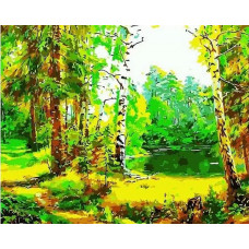 Картина по номерам Paintboy Лесная сказка, 40x50 см