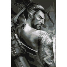 Картина по номерам Красиво Красим Overwatch - Нуарный Ханзо, 60 х 90 см