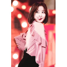 Картина по номерам Бруталити TWICE Kpop Jihyo 10 на холсте 60 x 40