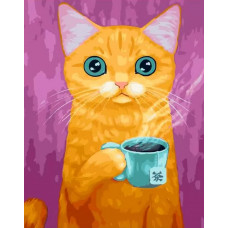 Картина по номерам Paintboy Вкусный чай, 40x50 см