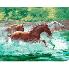 Живопись по номерам Paintboy Стремительный бег 40x50