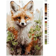 Картина по номерам BRUSHES-PAINTS Лисы R-229 40x60 см