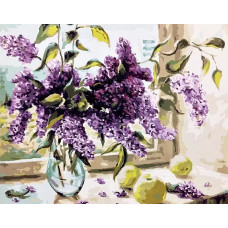 Картина по номерам Paintboy Сирень, 40x50