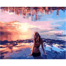 Картина по номерам Paintboy GX 34560 Вечерний пляж 40*50