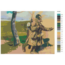Живопись по номерам BRUSHES-PAINTS Крестьянин