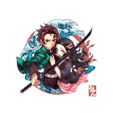 Картина по номерам Бруталити Аниме Клинок Рассекающий Демонов 5105 на холсте 40x30