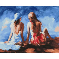 Живопись по номерам Paintboy Две подружки 40x50