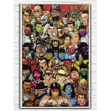 Живопись по номерам Бруталити Игра Mortal Kombat