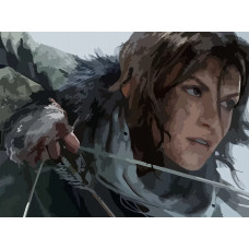Картина по номерам Бруталити Tomb Raider Lara Croft 6581 Г на холсте 30x40