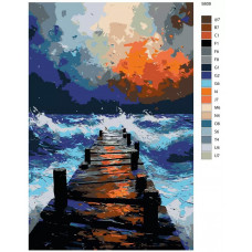 Картина по номерам BRUSHES-PAINTS Пейзаж S609 холст на подрамнике 40x60см