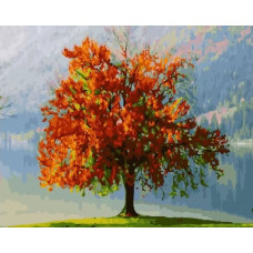 Живопись по номерам Paintboy Осеннее дерево 40x50