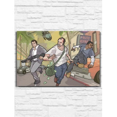 Картина по номерам Бруталити Игра Grand Theft Auto 9428 Г 60x40 см Картина по номерам Бруталити Игра Grand Theft Auto 9428 Г 60x40 см