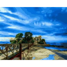 Картина по номерам  Paintboy (Premium) Замок SANTA CRUZ в Испании