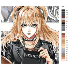 Живопись по номерам BRUSHES-PAINTS Миса Аманэ. Тетрадь смерти