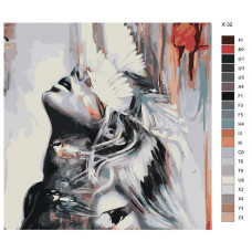 Живопись по номерам BRUSHES-PAINTS Девушка и птицы