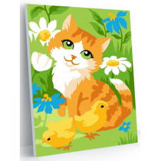 Картина по номерам Hobby Paint Mini Рыжий котенок 21х15