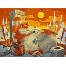 Картина по номерам Белоснежка Поздний ужин, 30x40