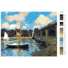 Живопись по номерам BRUSHES-PAINTS Клод Моне - мост в Аржантей