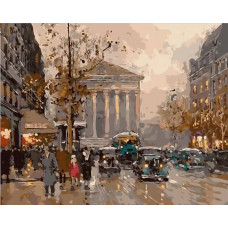 Картина по номерам Цветной Париж, 40x50 см