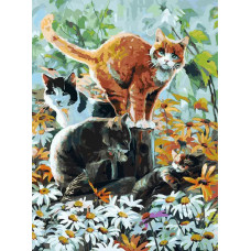 Картина по номерам Белоснежка Счастье на заборе, 30x40