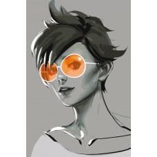 Картина по номерам Красиво Красим Overwatch - Повседневная Трейсер, 40 х 60 см
