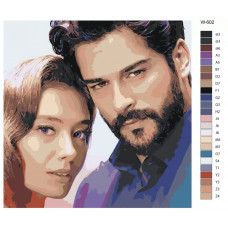 Картина по номерам BRUSHES-PAINTS Турецкий сериал - Чёрная любовь 40x40 см Картина по номерам BRUSHES-PAINTS Турецкий сериал - Чёрная любовь 40x40 см