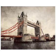 Картина по номерам ФРЕЯ Лондон. Тауэрский мост PNB/C1 №07 40x50 см