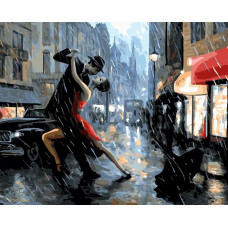 Картина по номерам Paintboy Танго под дождём, 40x50 см