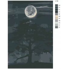Живопись по номерам BRUSHES-PAINTS Магия луны