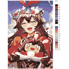 Живопись по номерам BRUSHES-PAINTS Genshin Impact Геншин Импакт Эмбер