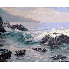 Картина по номерам Paintboy Прибрежные скалы, 40x50 см