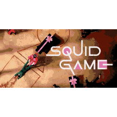 Картина по номерам Красиво Красим Игра в кальмара - Squid game, 50 х 100 см