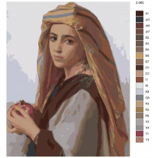 Живопись по номерам BRUSHES-PAINTS Репродукция Вильяма Адольфа Бугро-Девушка с гранатом Живопись по номерам BRUSHES-PAINTS Репродукция Вильяма Адольфа Бугро-Девушка с гранатом
