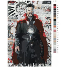 Живопись по номерам BRUSHES-PAINTS Бенедикт Камбербэтч - Доктор Стрэндж