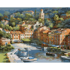 Картина по номерам Белоснежка Солнечная Италия, 40x50