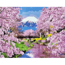 Картина по номерам Paintboy Цветущая сакура, 40x50 см